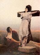 Max, Gabriel Cornelius von A Christian Martyr on the Cross oil painting picture wholesale